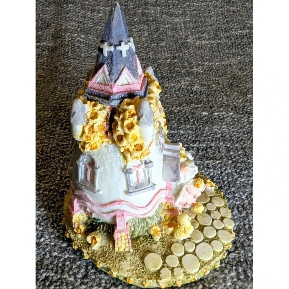Easter Bunny Castle Figurine Resin 5